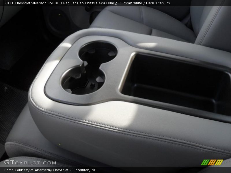 Summit White / Dark Titanium 2011 Chevrolet Silverado 3500HD Regular Cab Chassis 4x4 Dually