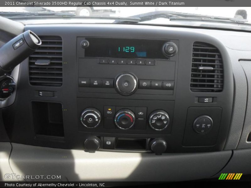 Summit White / Dark Titanium 2011 Chevrolet Silverado 3500HD Regular Cab Chassis 4x4 Dually