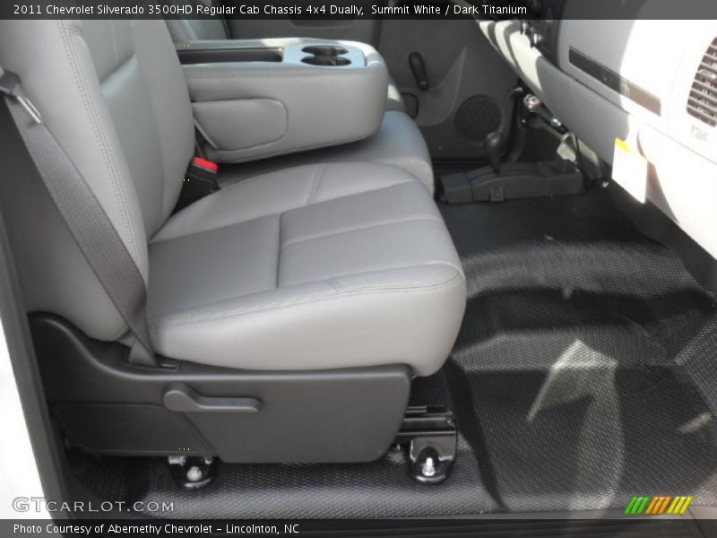 Summit White / Dark Titanium 2011 Chevrolet Silverado 3500HD Regular Cab Chassis 4x4 Dually