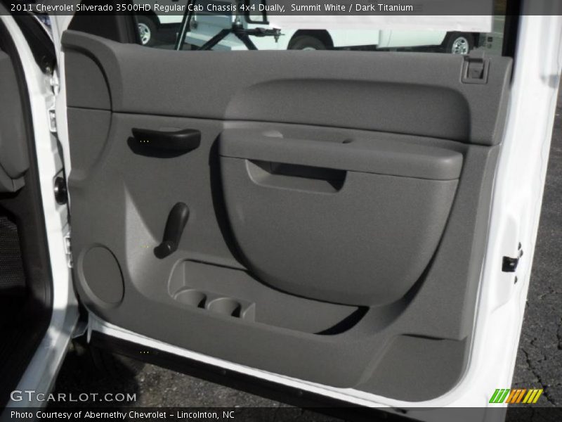 Summit White / Dark Titanium 2011 Chevrolet Silverado 3500HD Regular Cab Chassis 4x4 Dually