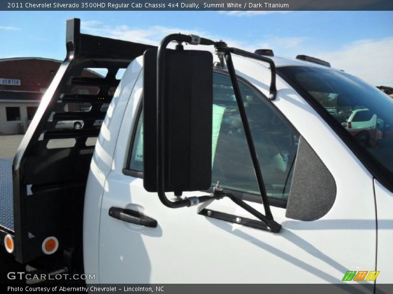 Summit White / Dark Titanium 2011 Chevrolet Silverado 3500HD Regular Cab Chassis 4x4 Dually