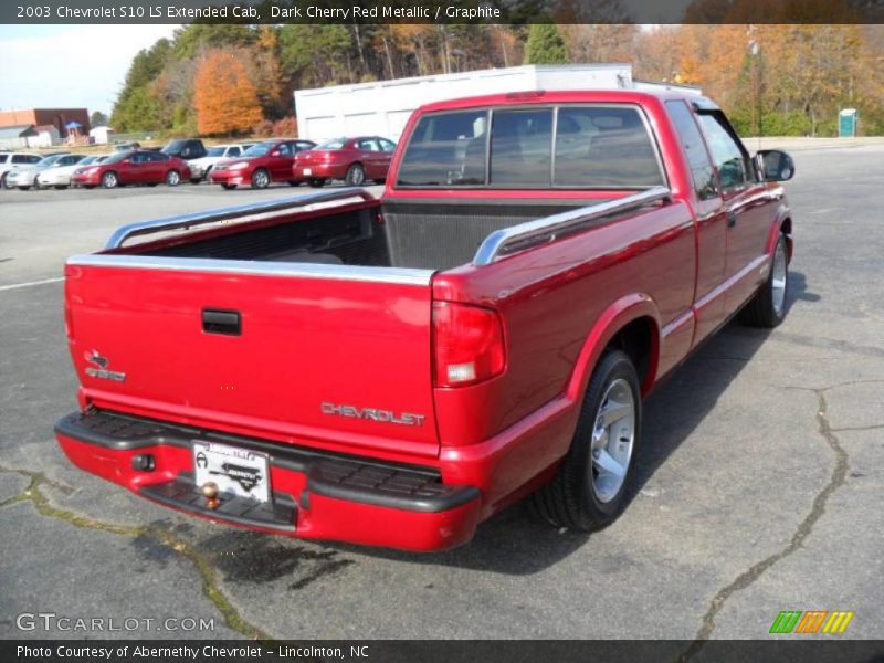 Dark Cherry Red Metallic / Graphite 2003 Chevrolet S10 LS Extended Cab
