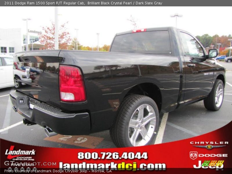 Brilliant Black Crystal Pearl / Dark Slate Gray 2011 Dodge Ram 1500 Sport R/T Regular Cab