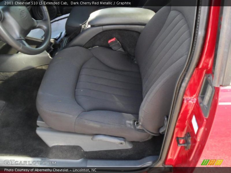 Dark Cherry Red Metallic / Graphite 2003 Chevrolet S10 LS Extended Cab