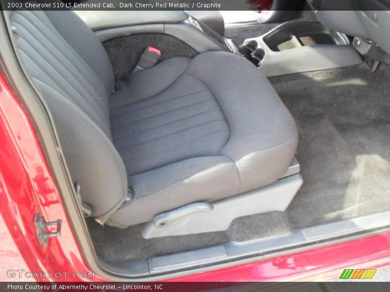 Dark Cherry Red Metallic / Graphite 2003 Chevrolet S10 LS Extended Cab