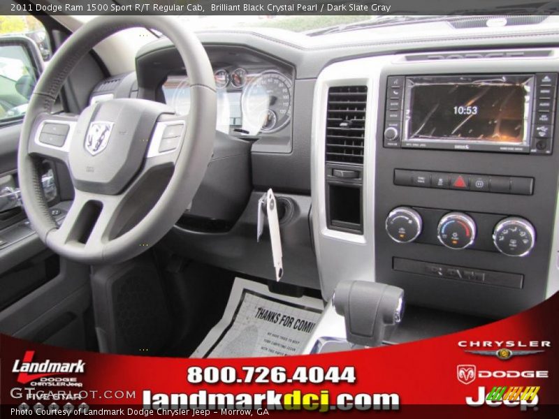 Brilliant Black Crystal Pearl / Dark Slate Gray 2011 Dodge Ram 1500 Sport R/T Regular Cab