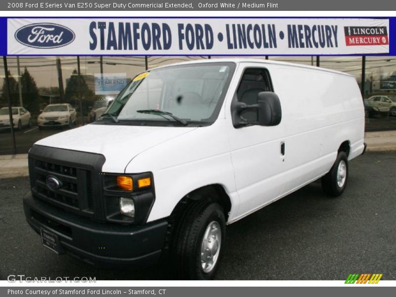 Oxford White / Medium Flint 2008 Ford E Series Van E250 Super Duty Commericial Extended