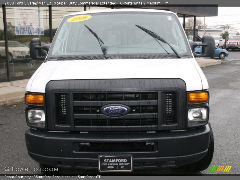 Oxford White / Medium Flint 2008 Ford E Series Van E250 Super Duty Commericial Extended