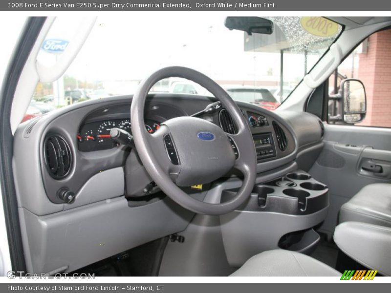 Oxford White / Medium Flint 2008 Ford E Series Van E250 Super Duty Commericial Extended