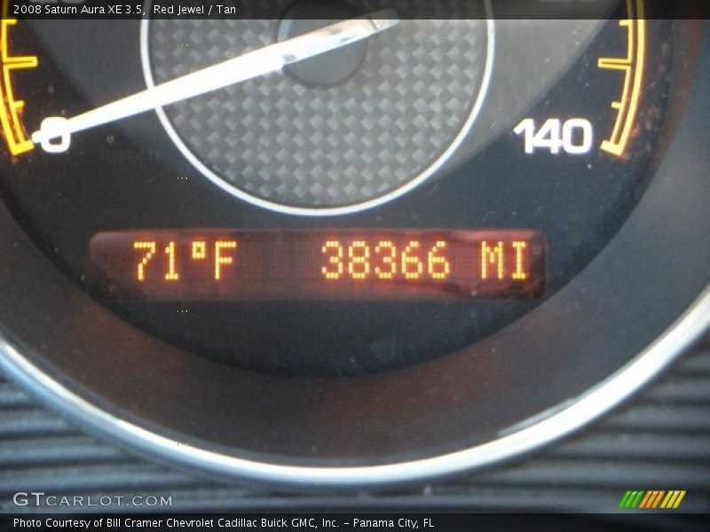 Red Jewel / Tan 2008 Saturn Aura XE 3.5