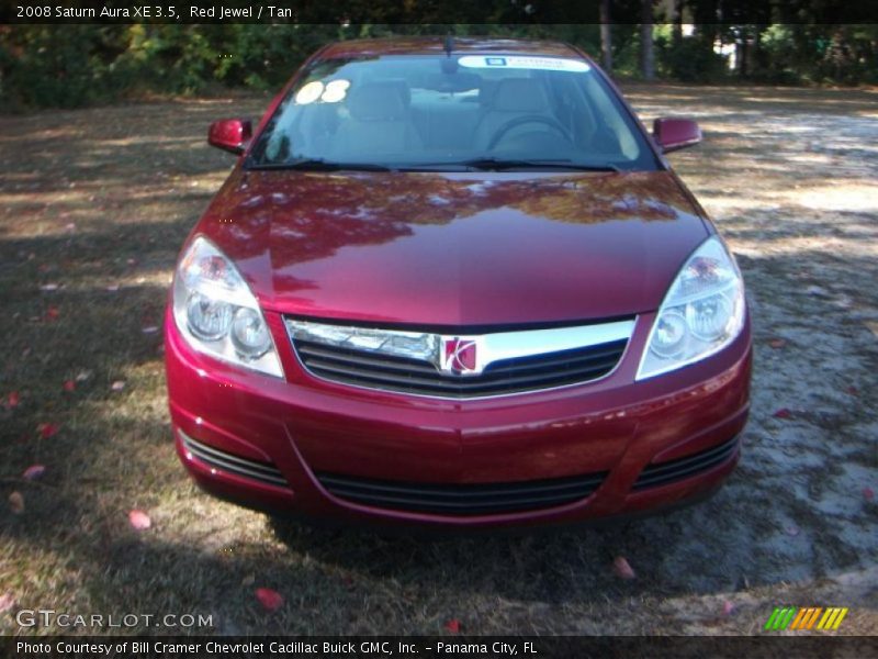 Red Jewel / Tan 2008 Saturn Aura XE 3.5