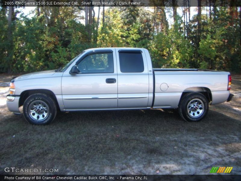 Silver Birch Metallic / Dark Pewter 2005 GMC Sierra 1500 SLE Extended Cab