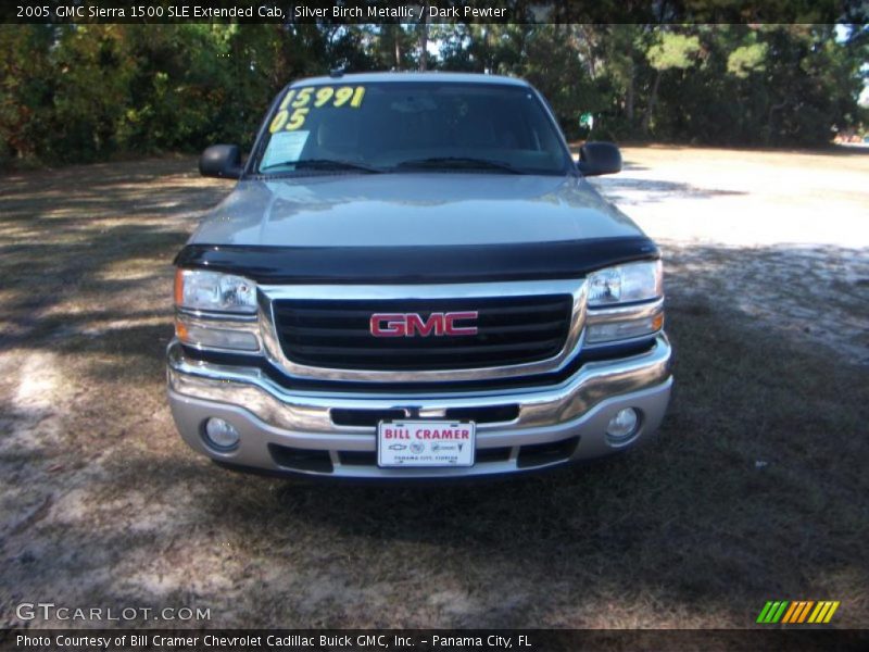 Silver Birch Metallic / Dark Pewter 2005 GMC Sierra 1500 SLE Extended Cab