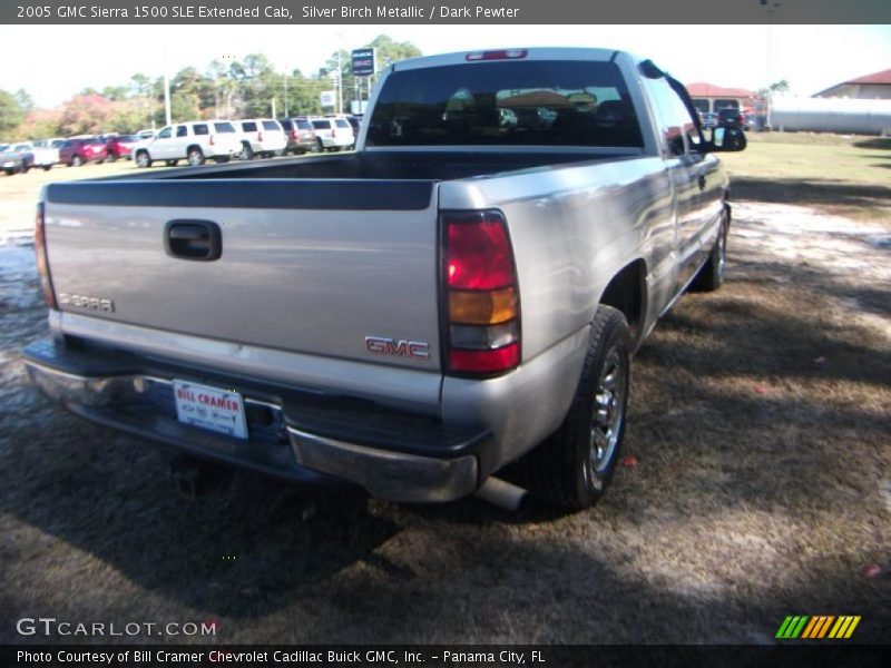 Silver Birch Metallic / Dark Pewter 2005 GMC Sierra 1500 SLE Extended Cab