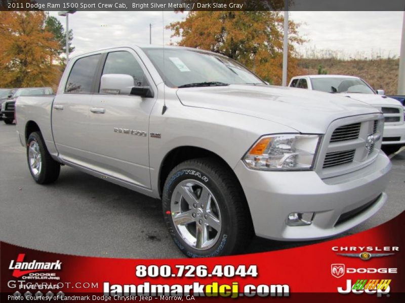 Bright Silver Metallic / Dark Slate Gray 2011 Dodge Ram 1500 Sport Crew Cab