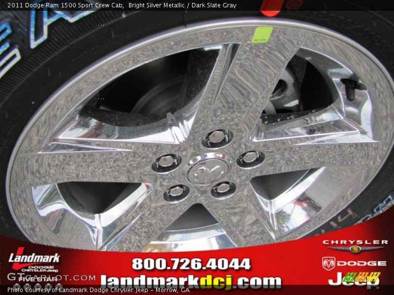 Bright Silver Metallic / Dark Slate Gray 2011 Dodge Ram 1500 Sport Crew Cab