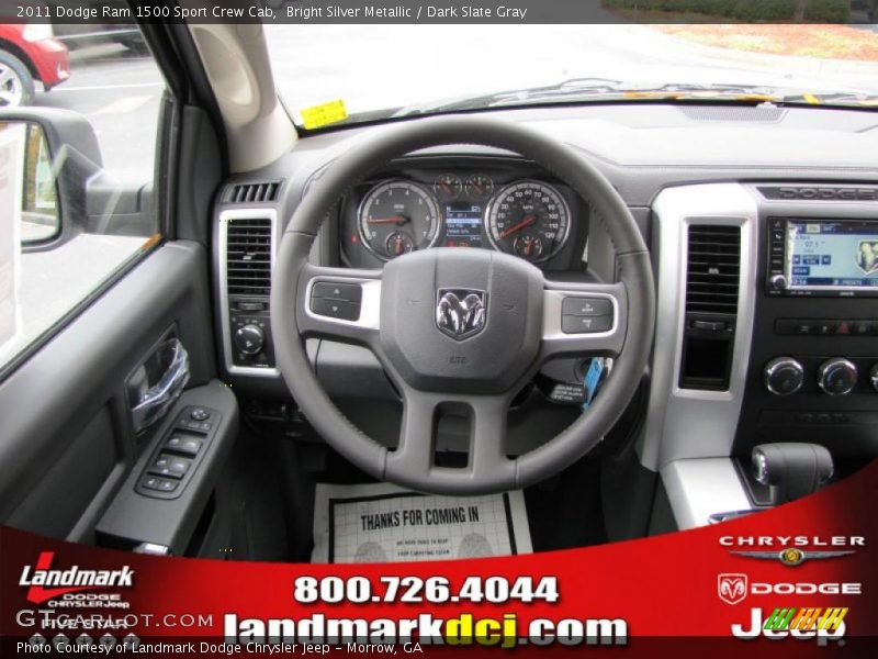 Bright Silver Metallic / Dark Slate Gray 2011 Dodge Ram 1500 Sport Crew Cab