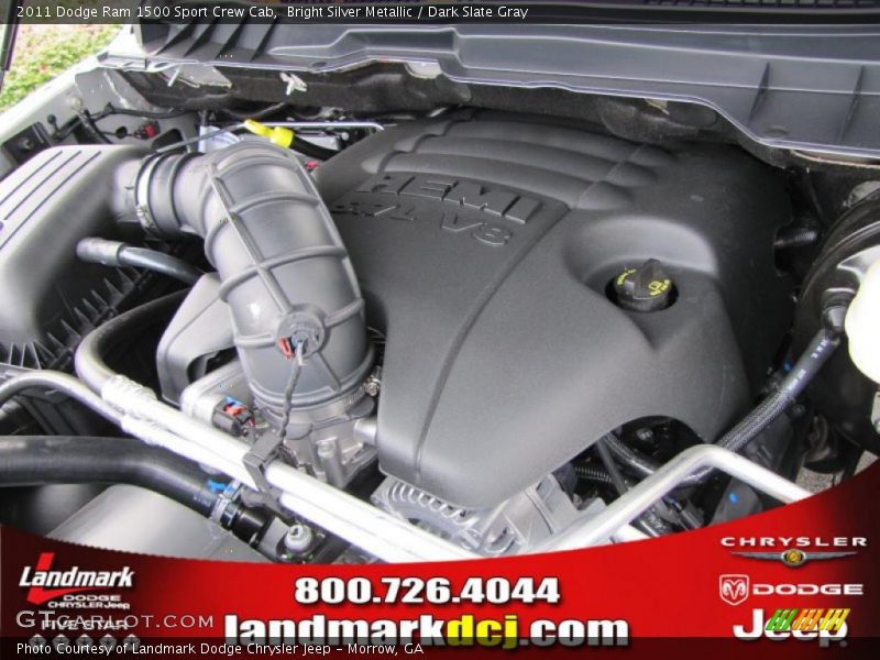 Bright Silver Metallic / Dark Slate Gray 2011 Dodge Ram 1500 Sport Crew Cab