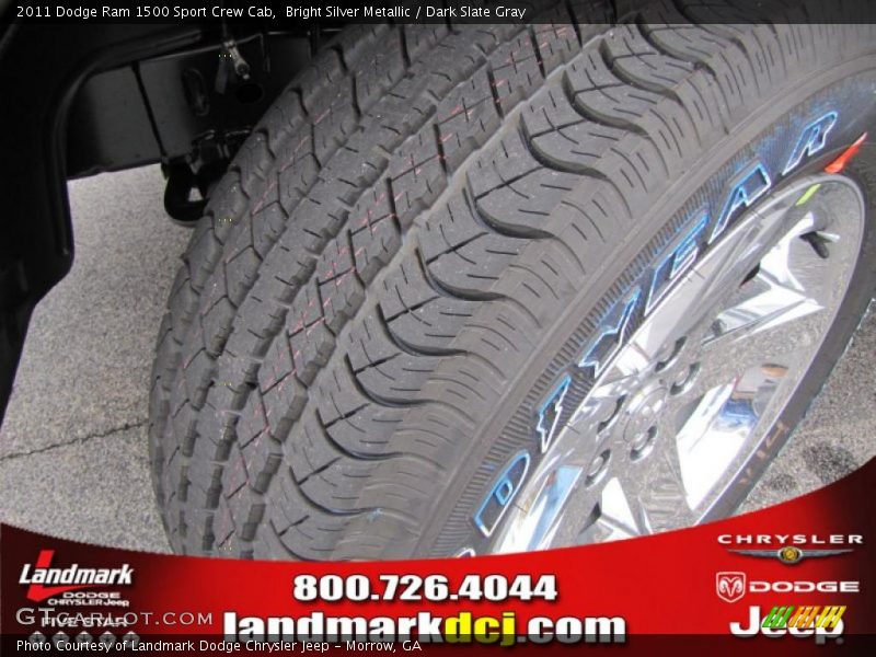 Bright Silver Metallic / Dark Slate Gray 2011 Dodge Ram 1500 Sport Crew Cab