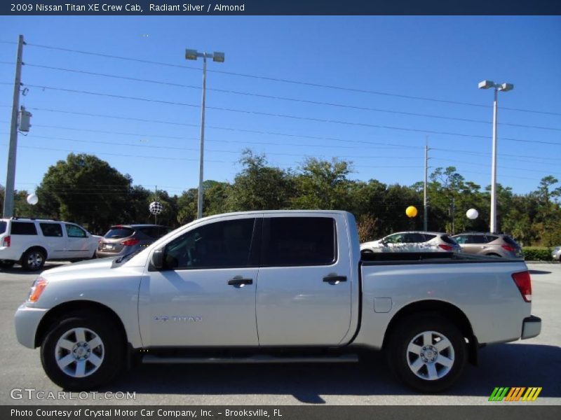 Radiant Silver / Almond 2009 Nissan Titan XE Crew Cab