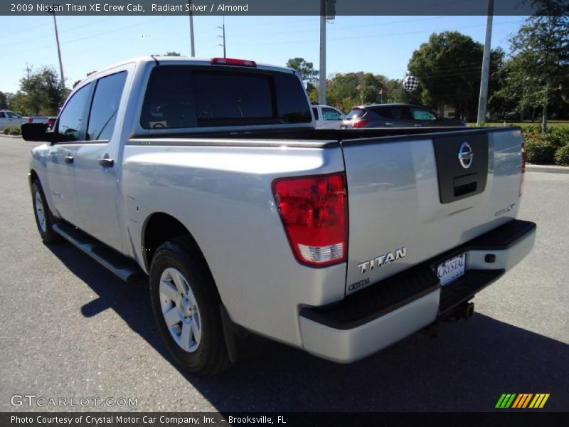 Radiant Silver / Almond 2009 Nissan Titan XE Crew Cab