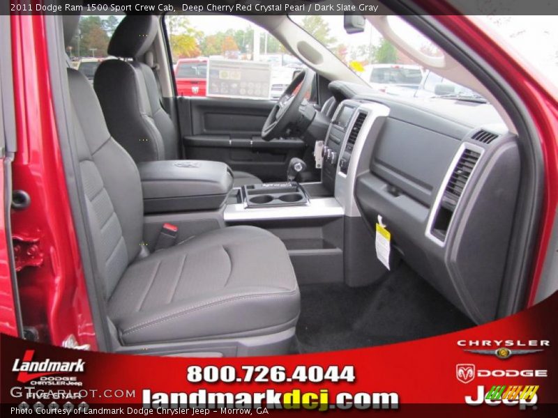 Deep Cherry Red Crystal Pearl / Dark Slate Gray 2011 Dodge Ram 1500 Sport Crew Cab