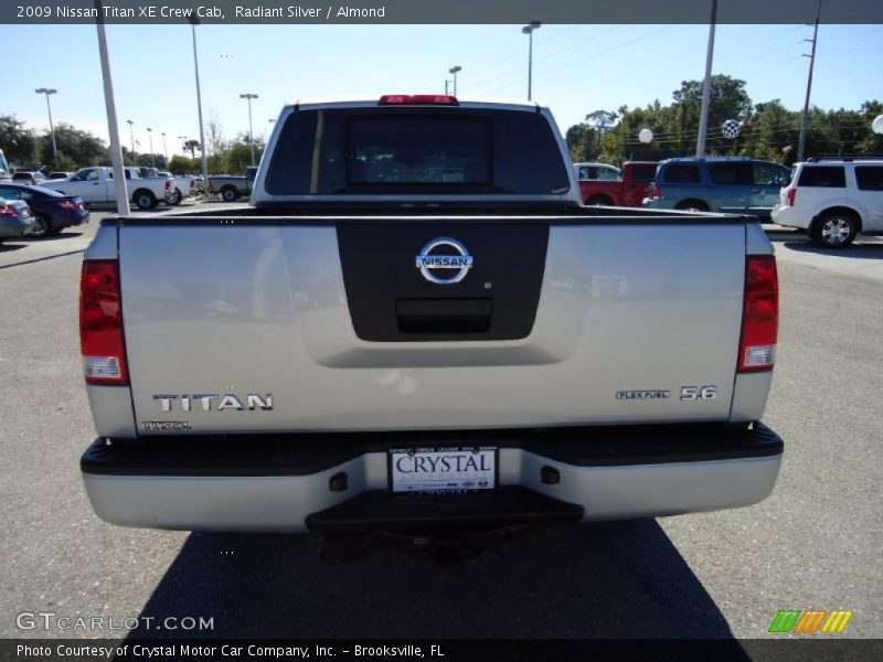 Radiant Silver / Almond 2009 Nissan Titan XE Crew Cab