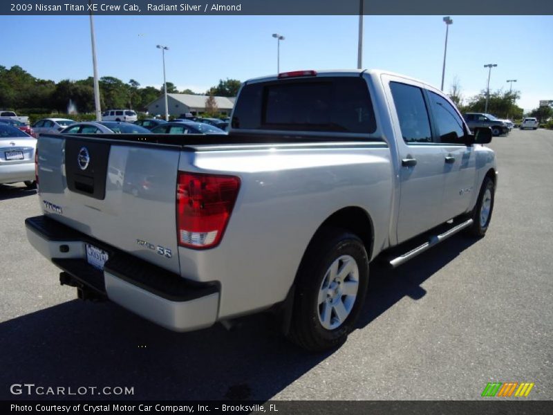 Radiant Silver / Almond 2009 Nissan Titan XE Crew Cab