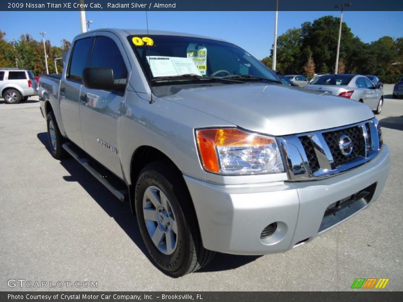 Radiant Silver / Almond 2009 Nissan Titan XE Crew Cab