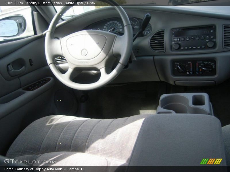 White Opal / Gray 2005 Buick Century Custom Sedan