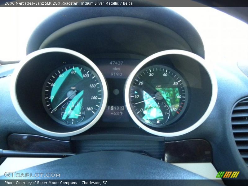 Iridium Silver Metallic / Beige 2006 Mercedes-Benz SLK 280 Roadster