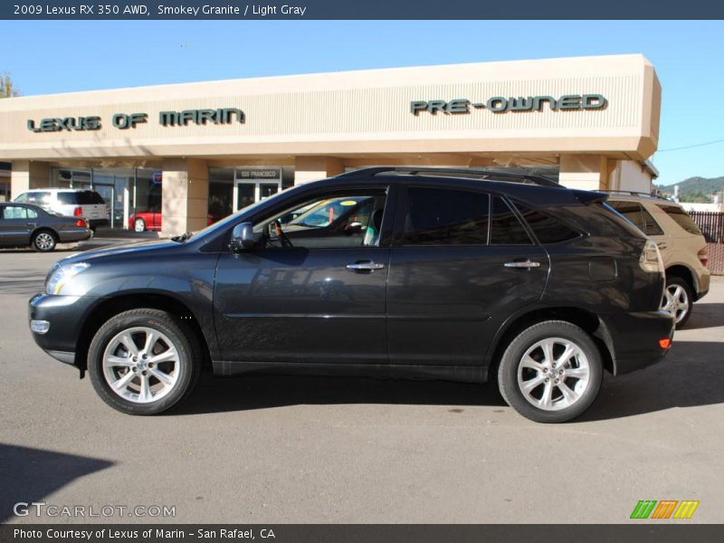 Smokey Granite / Light Gray 2009 Lexus RX 350 AWD