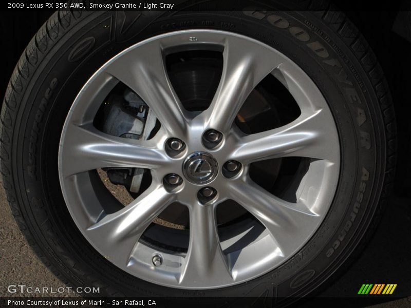 Smokey Granite / Light Gray 2009 Lexus RX 350 AWD