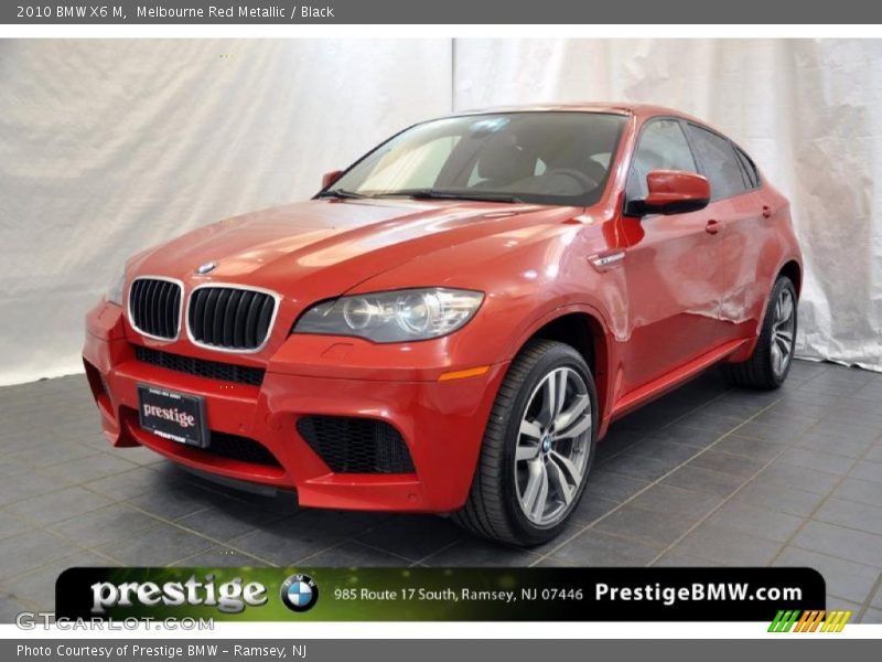 Melbourne Red Metallic / Black 2010 BMW X6 M