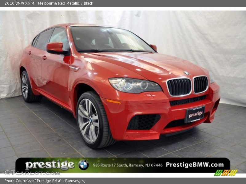 Melbourne Red Metallic / Black 2010 BMW X6 M