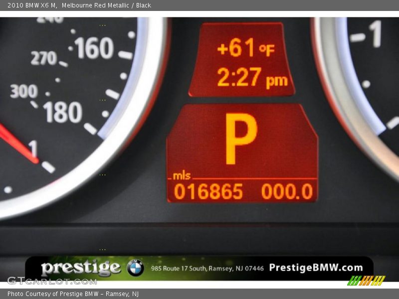 Melbourne Red Metallic / Black 2010 BMW X6 M