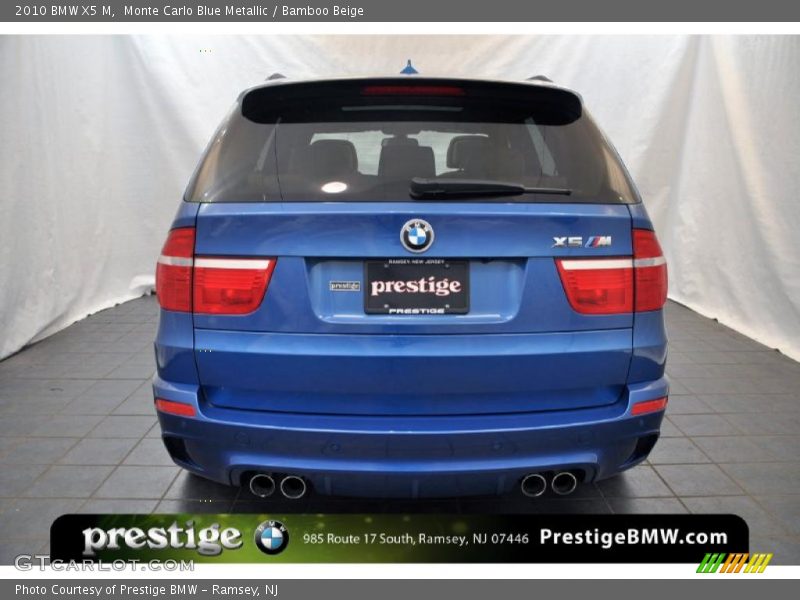 Monte Carlo Blue Metallic / Bamboo Beige 2010 BMW X5 M