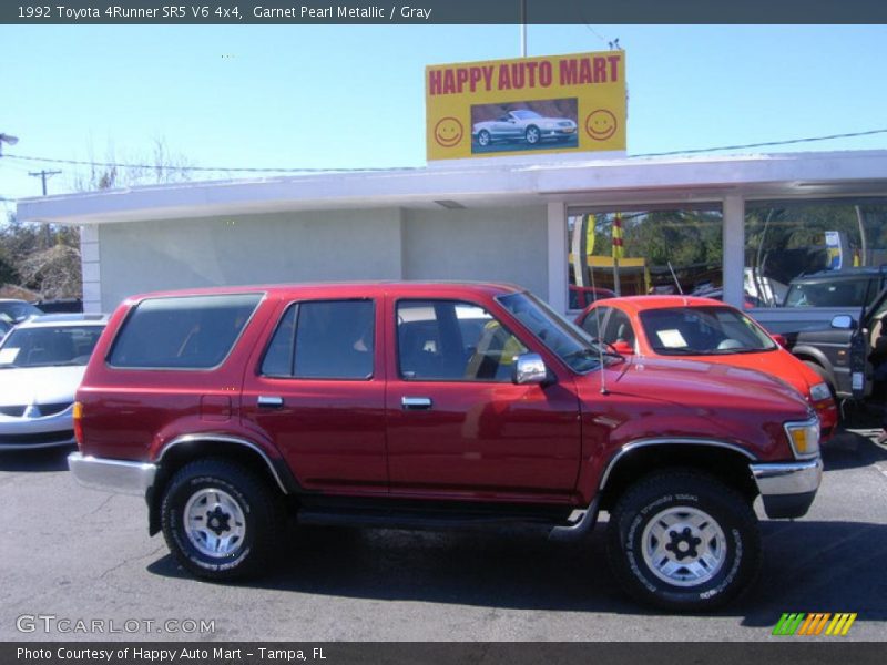 Garnet Pearl Metallic / Gray 1992 Toyota 4Runner SR5 V6 4x4