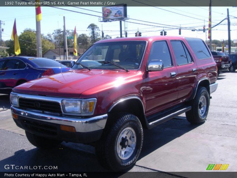 Garnet Pearl Metallic / Gray 1992 Toyota 4Runner SR5 V6 4x4