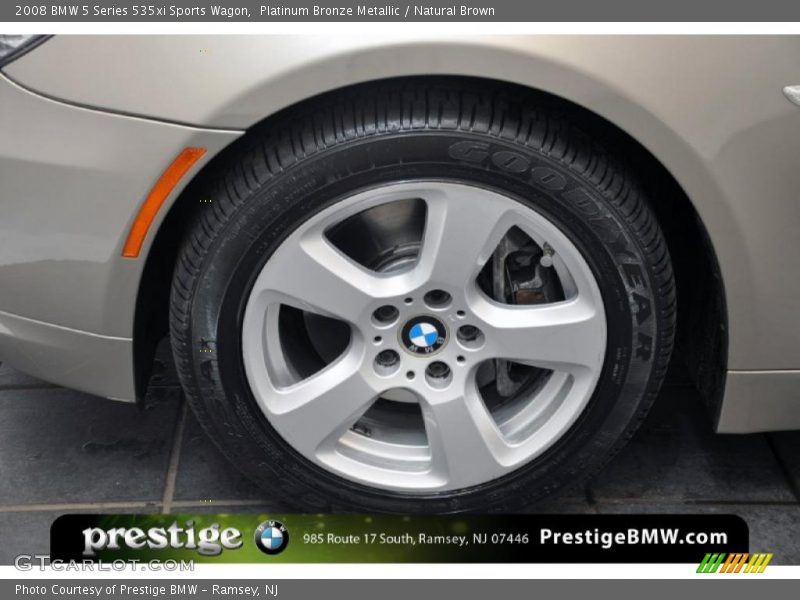 Platinum Bronze Metallic / Natural Brown 2008 BMW 5 Series 535xi Sports Wagon
