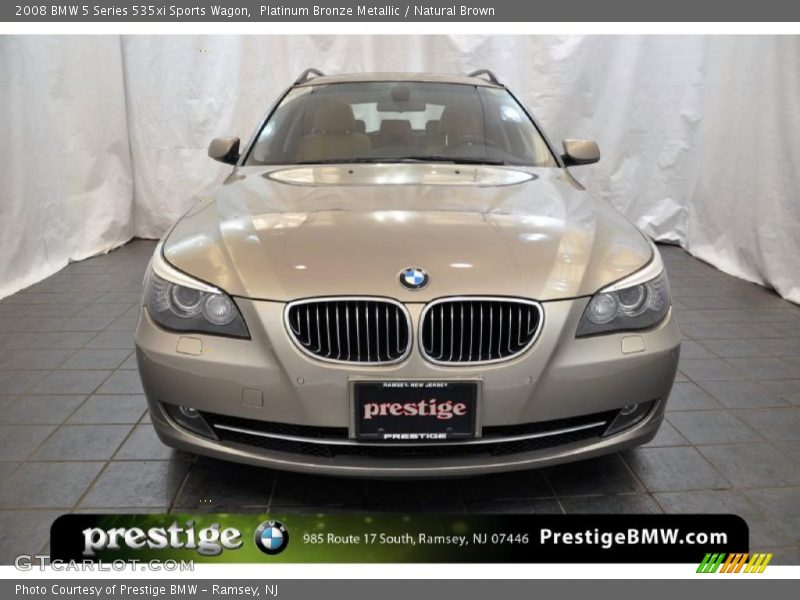Platinum Bronze Metallic / Natural Brown 2008 BMW 5 Series 535xi Sports Wagon