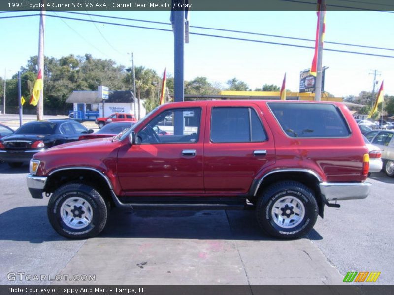 Garnet Pearl Metallic / Gray 1992 Toyota 4Runner SR5 V6 4x4