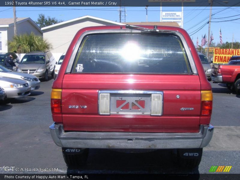 Garnet Pearl Metallic / Gray 1992 Toyota 4Runner SR5 V6 4x4