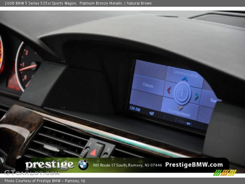 Platinum Bronze Metallic / Natural Brown 2008 BMW 5 Series 535xi Sports Wagon
