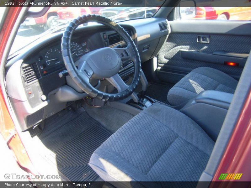 Garnet Pearl Metallic / Gray 1992 Toyota 4Runner SR5 V6 4x4