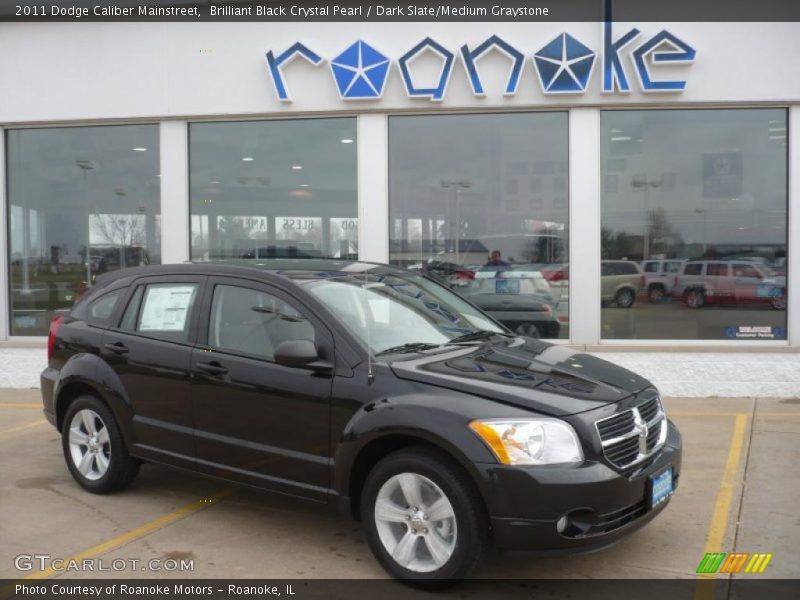 Brilliant Black Crystal Pearl / Dark Slate/Medium Graystone 2011 Dodge Caliber Mainstreet