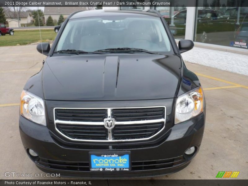 Brilliant Black Crystal Pearl / Dark Slate/Medium Graystone 2011 Dodge Caliber Mainstreet