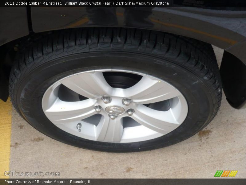 Brilliant Black Crystal Pearl / Dark Slate/Medium Graystone 2011 Dodge Caliber Mainstreet
