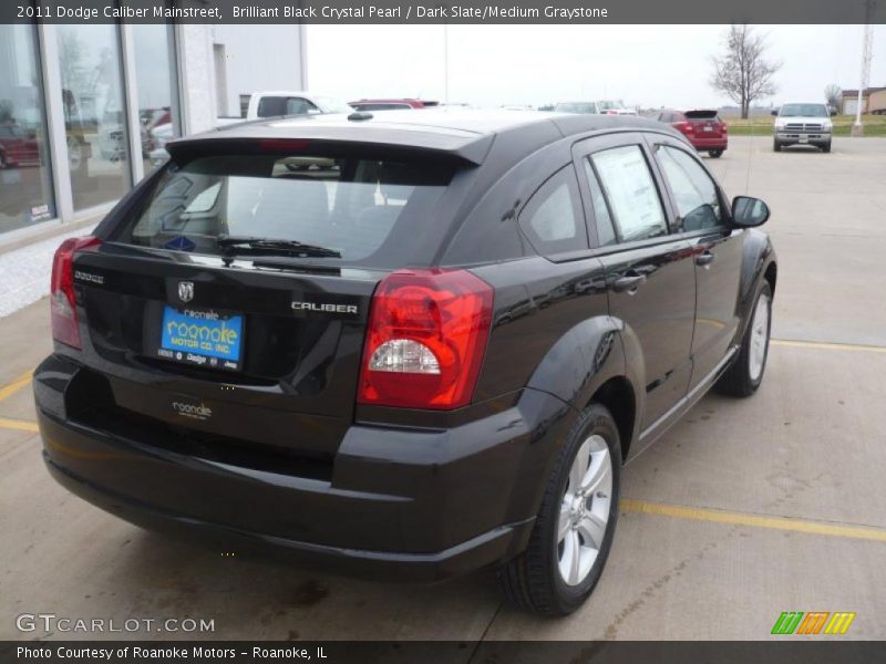 Brilliant Black Crystal Pearl / Dark Slate/Medium Graystone 2011 Dodge Caliber Mainstreet