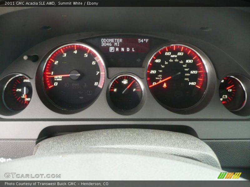  2011 Acadia SLE AWD SLE AWD Gauges